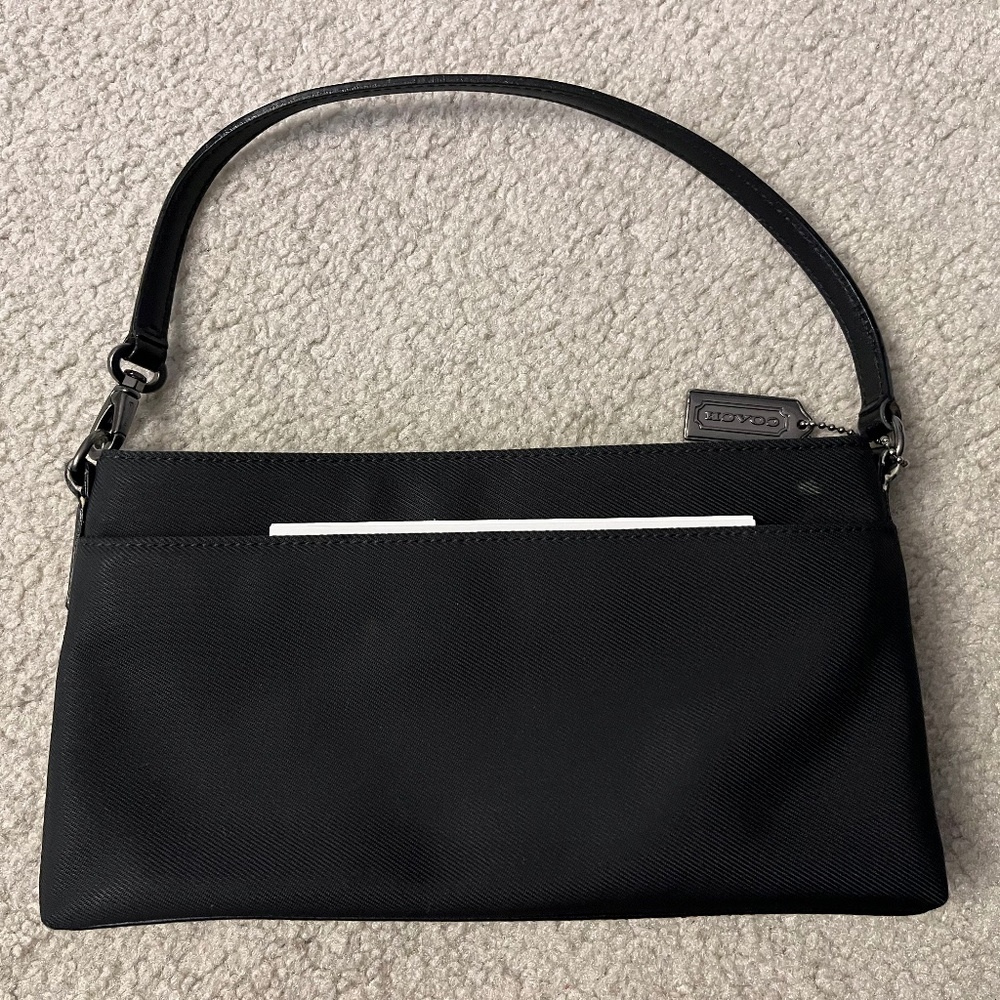 Coach Nylon / Leather Mercer Demi Handbag L1J-7407
